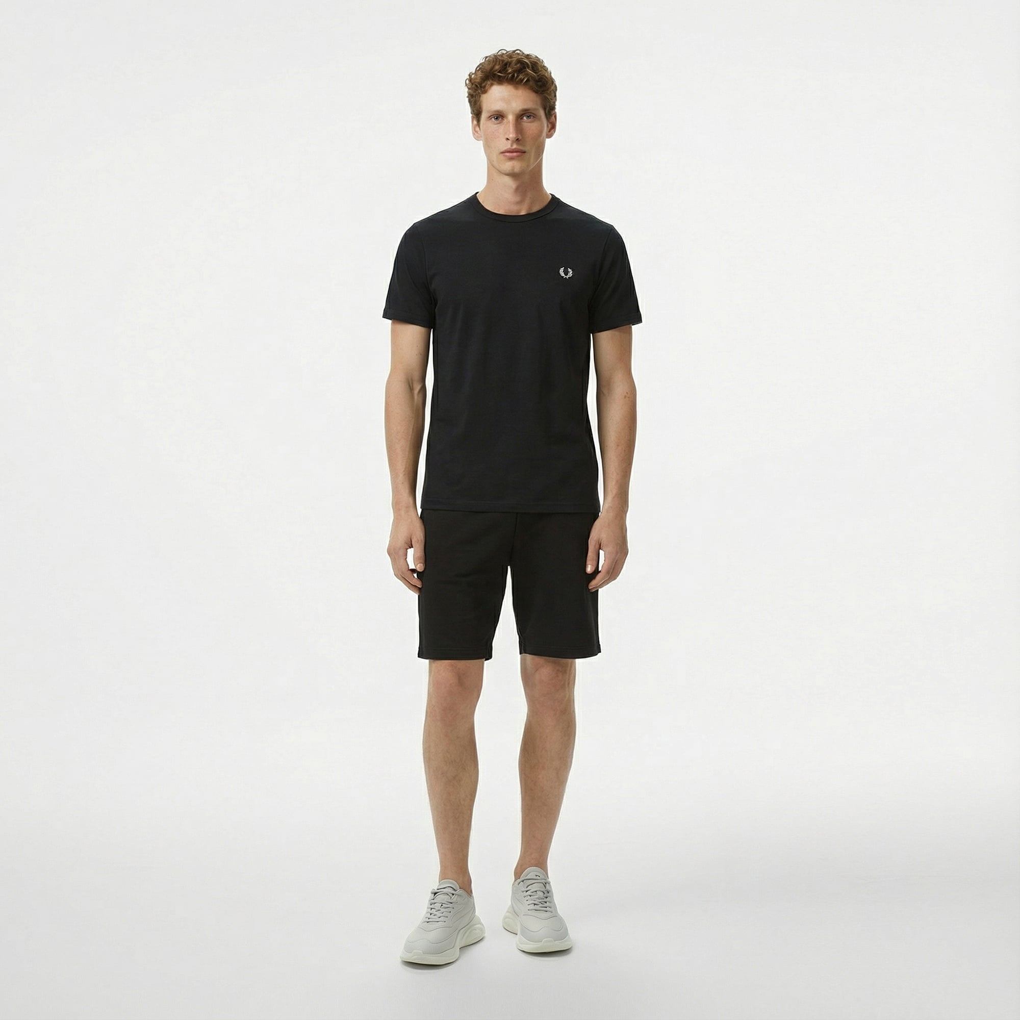 Fred Perry Ringer Erkek Siyah T-Shirt