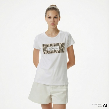  Liu Jo Kadın Yeşil T-Shirt