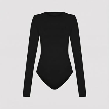  Fabby Kadın Siyah Bodysuit