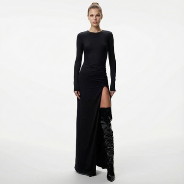  Fabby Gia Kadın Siyah Elbise