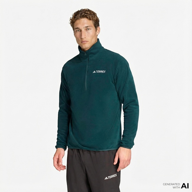  adidas Mountain Essentials Fleece Erkek Yeşil Polar
