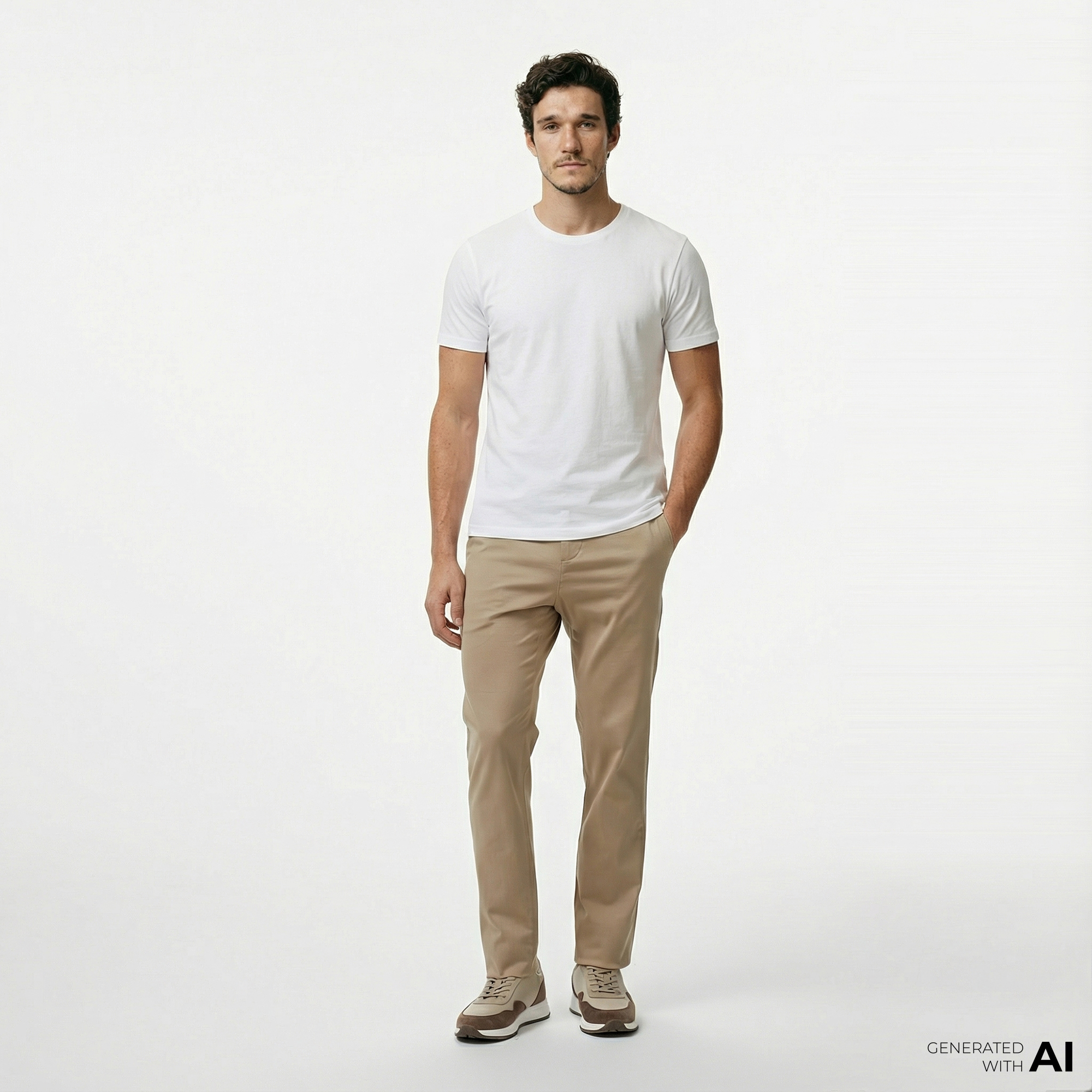  Nautica Erkek Bej Slim Fit Pantolon