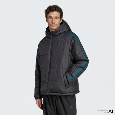  adidas Adicolor Reversible Erkek Siyah Ceket