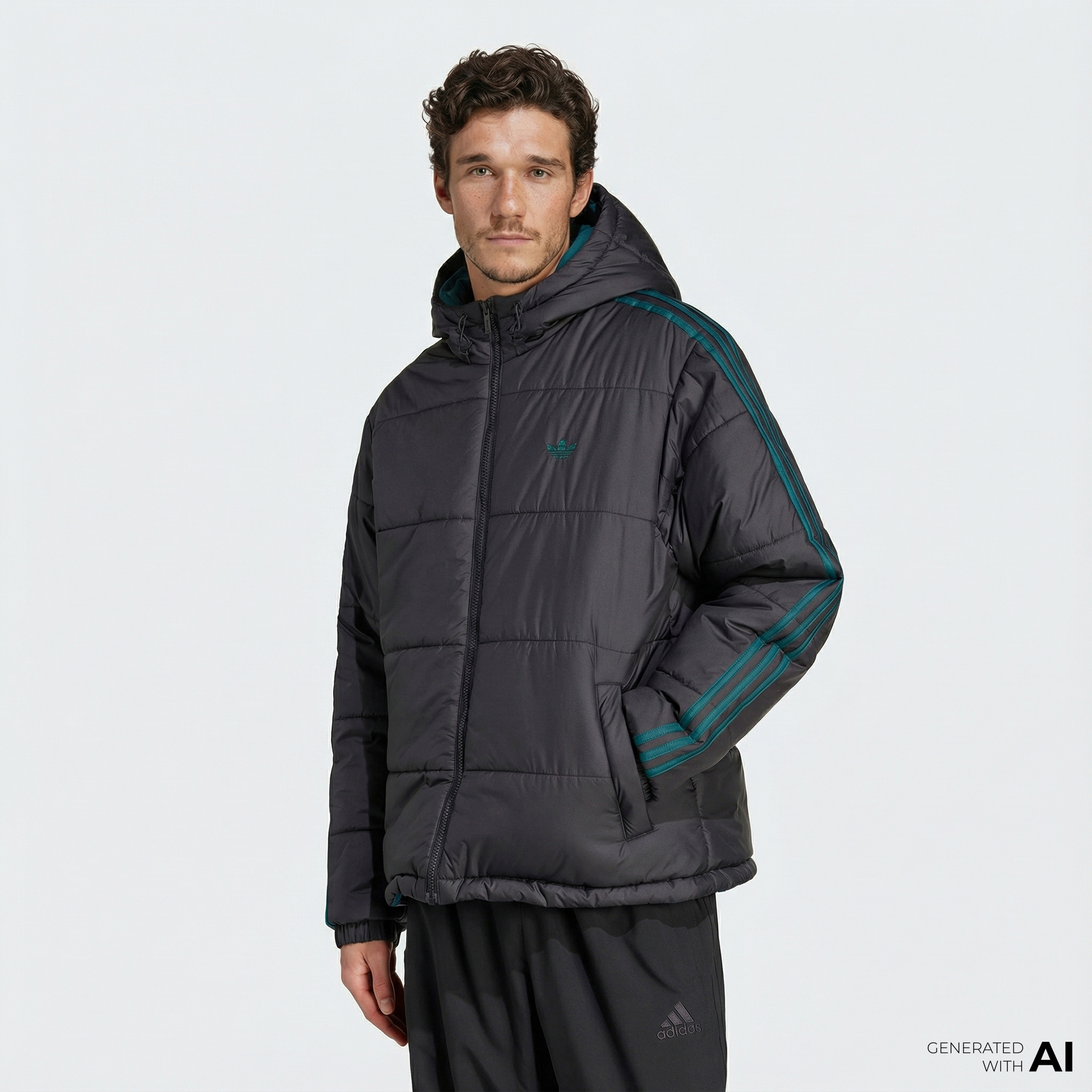  adidas Adicolor Reversible Erkek Siyah Ceket