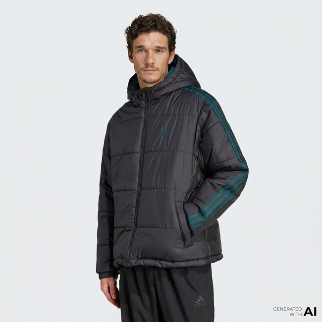  adidas Adicolor Reversible Erkek Siyah Ceket