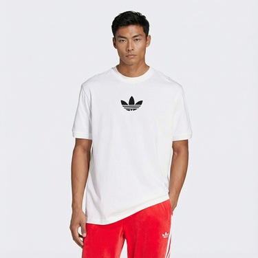  adidas Oversize Erkek Beyaz T-Shirt