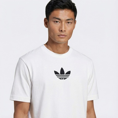  adidas Oversize Erkek Beyaz T-Shirt