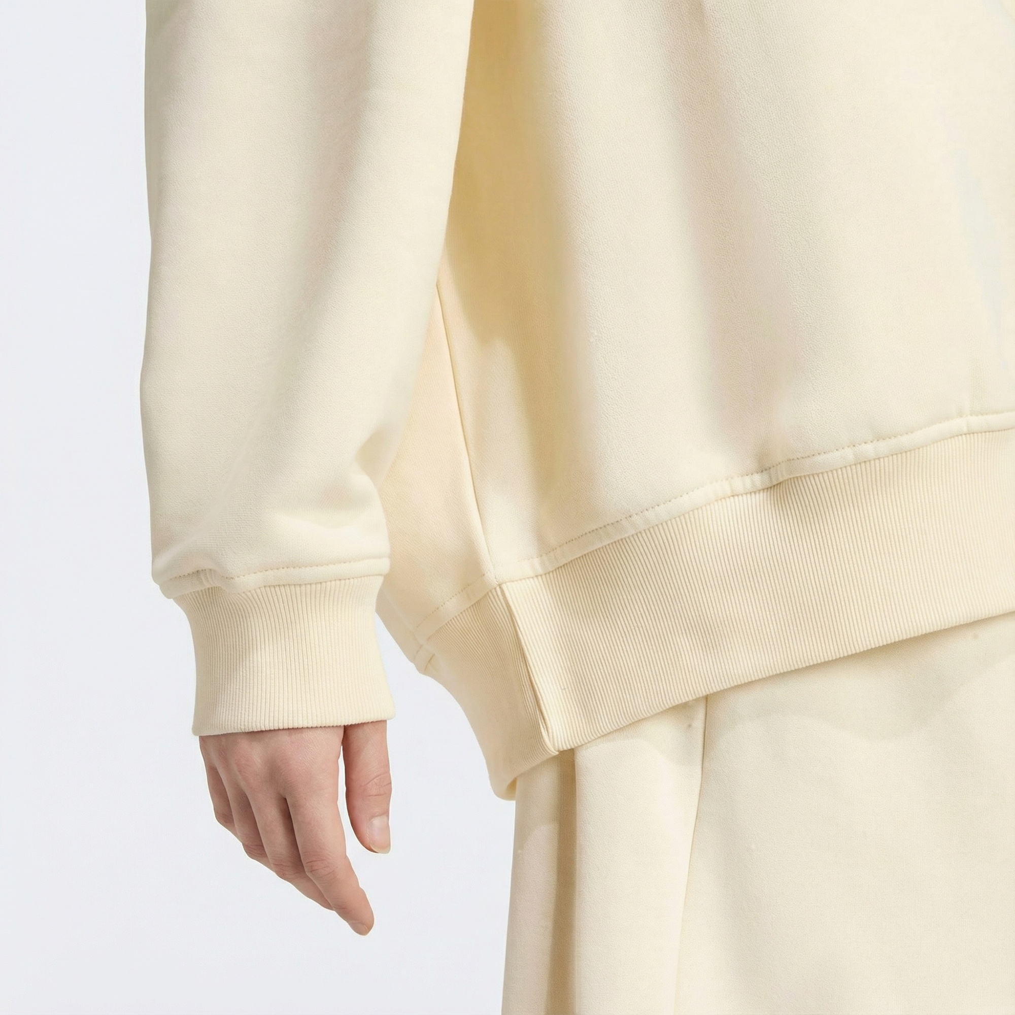 adidas Essentials Lin Kadın Krem Hoodie