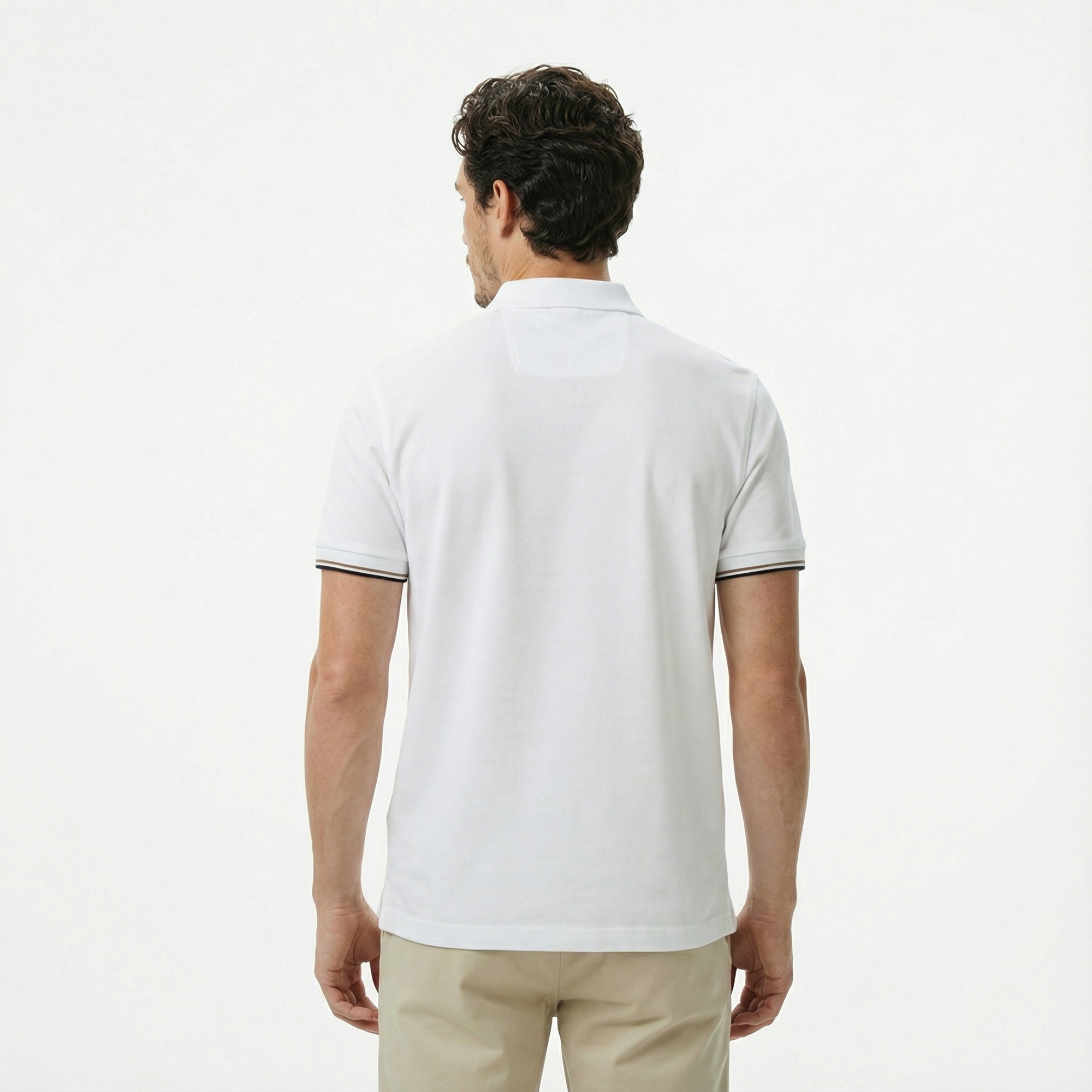 Boss Philix Pima Erkek Beyaz Polo