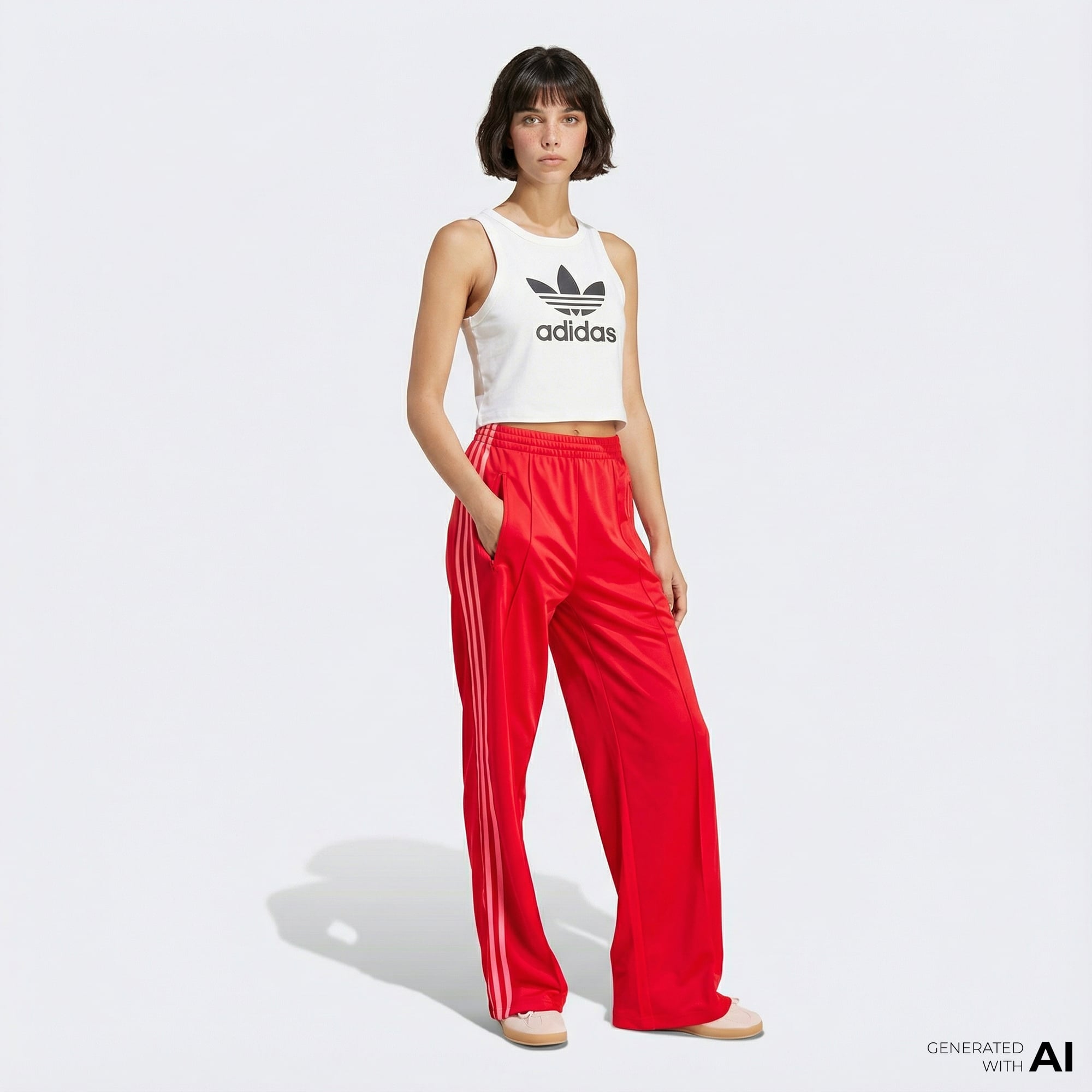  adidas Firebird Kadın Kırmızı Eşofman Altı