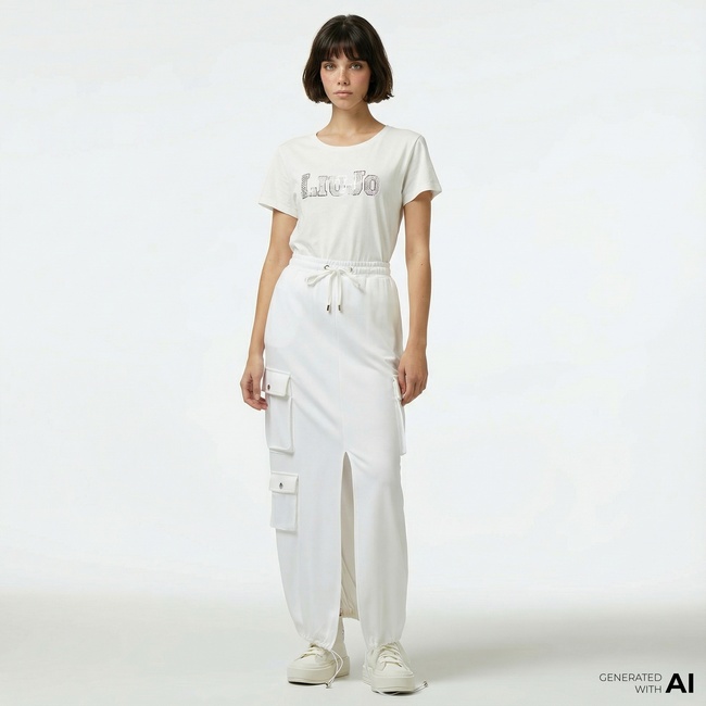  Liu Jo Kadın Beyaz Etek