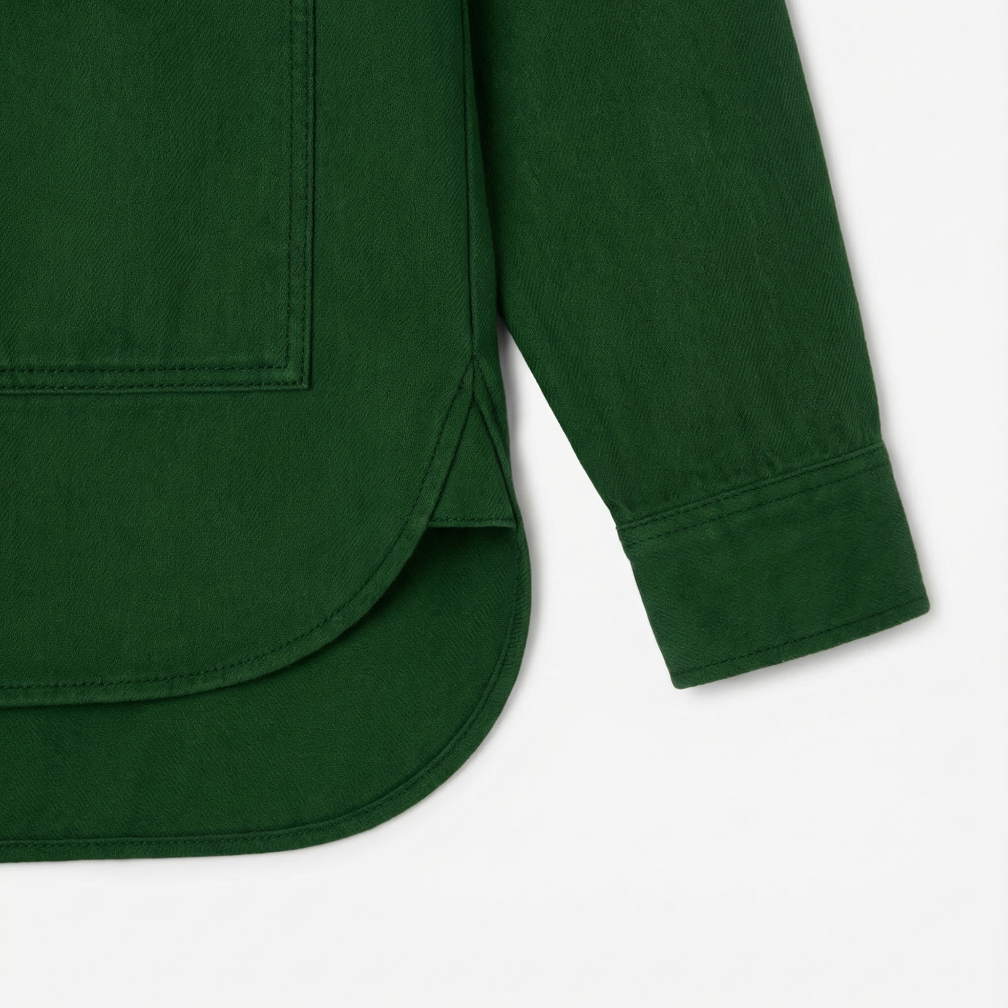 Lacoste Kadın Relaxed Fit Denim Yeşil Ceket