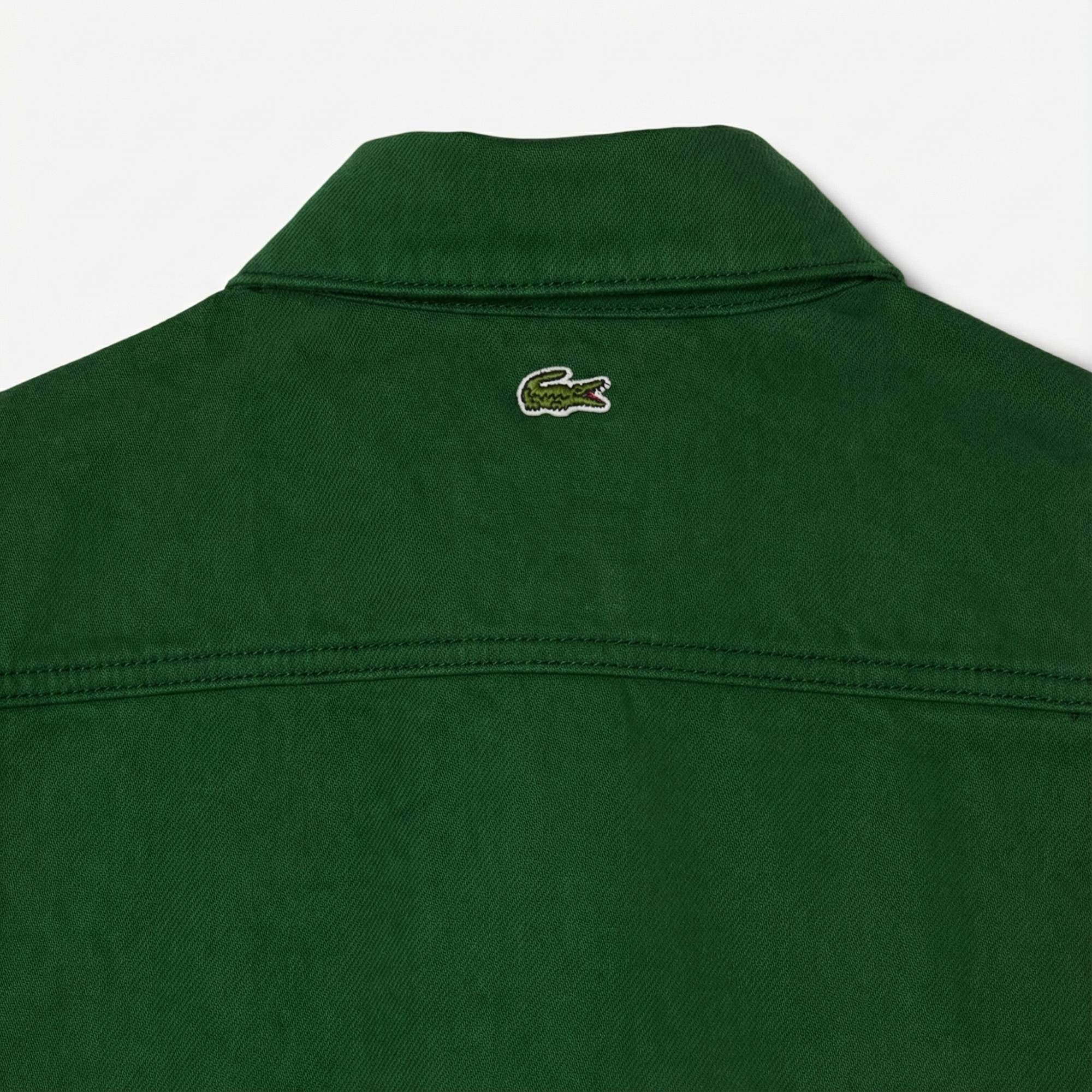 Lacoste Kadın Relaxed Fit Denim Yeşil Ceket