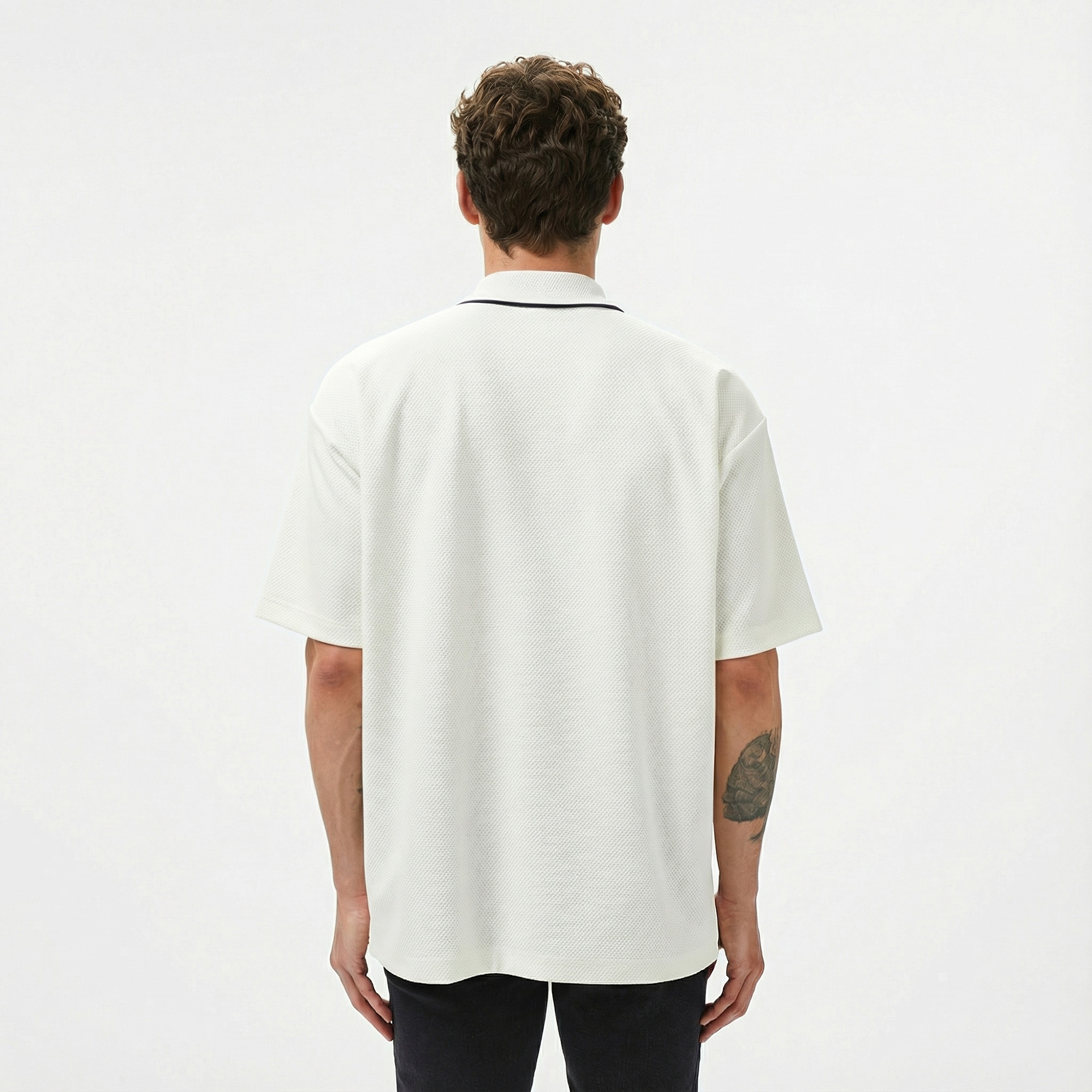 Lacoste Erkek Oversize Fit Beyaz Polo