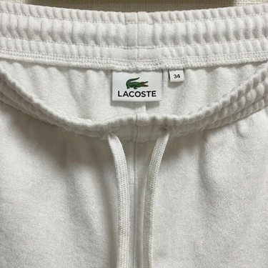  Lacoste Kadın Regular Fit Beyaz Eşofman Altı