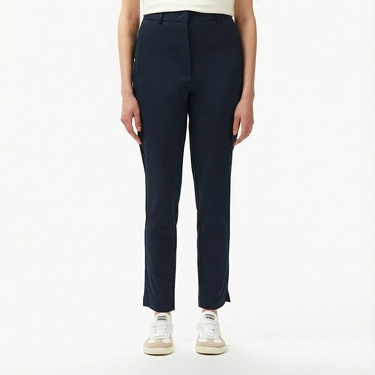  Lacoste Kadın Regular Fit Lacivert Pantolon