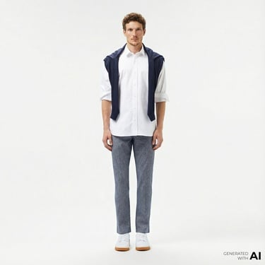  Lacoste Erkek Slim Fit Lacivert Pantolon