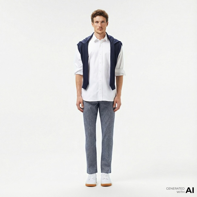  Lacoste Erkek Slim Fit Lacivert Pantolon