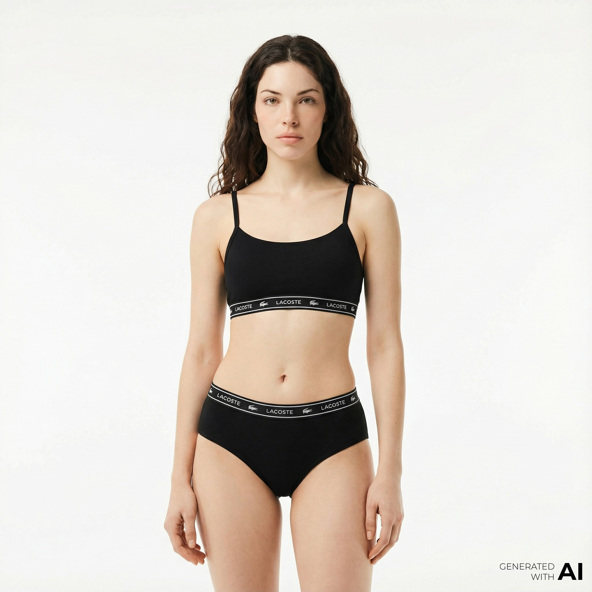  Lacoste Kadın Siyah Bra