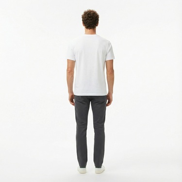  Lacoste Erkek Slim Fit Gri Jean Pantolon