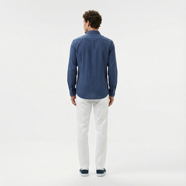  Lacoste Erkek Slim Fit Beyaz Pantolon