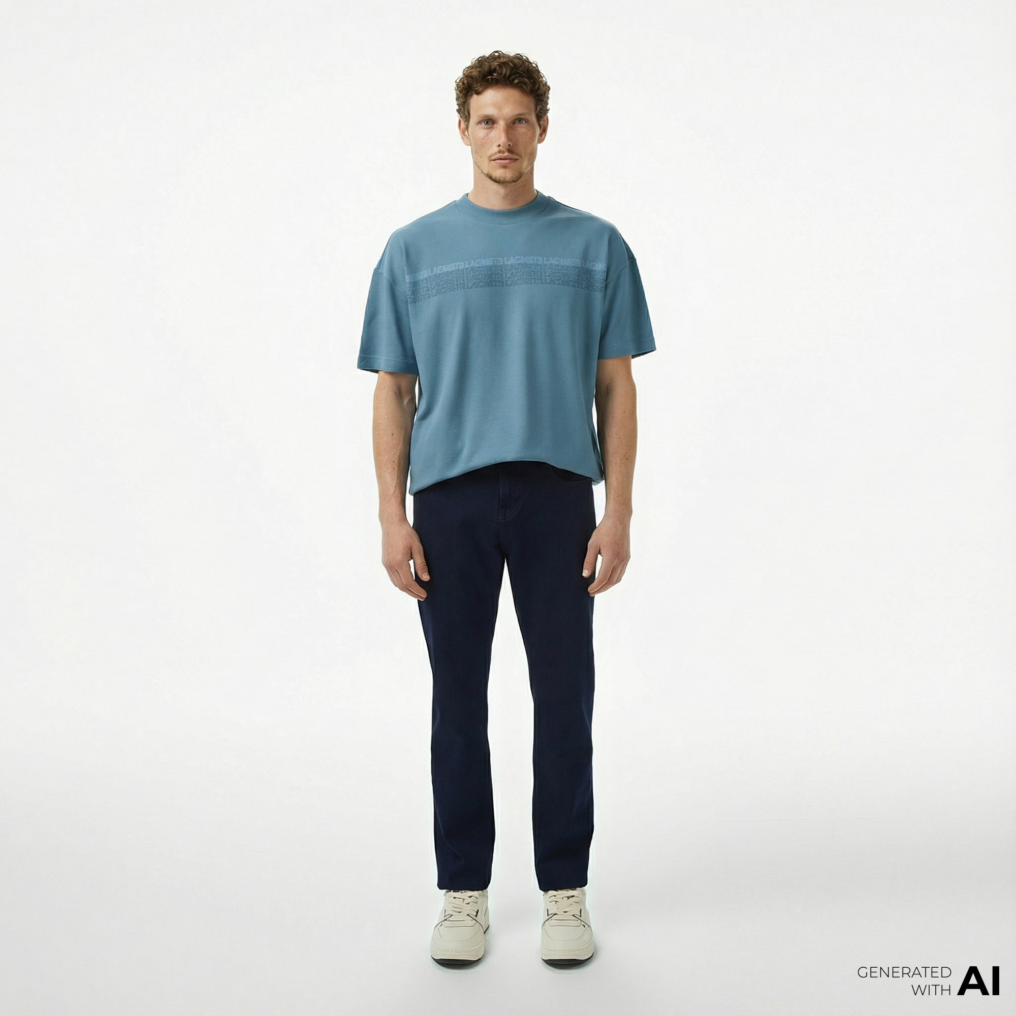  Lacoste Erkek Regular Fit Lacivert Jean Pantolon