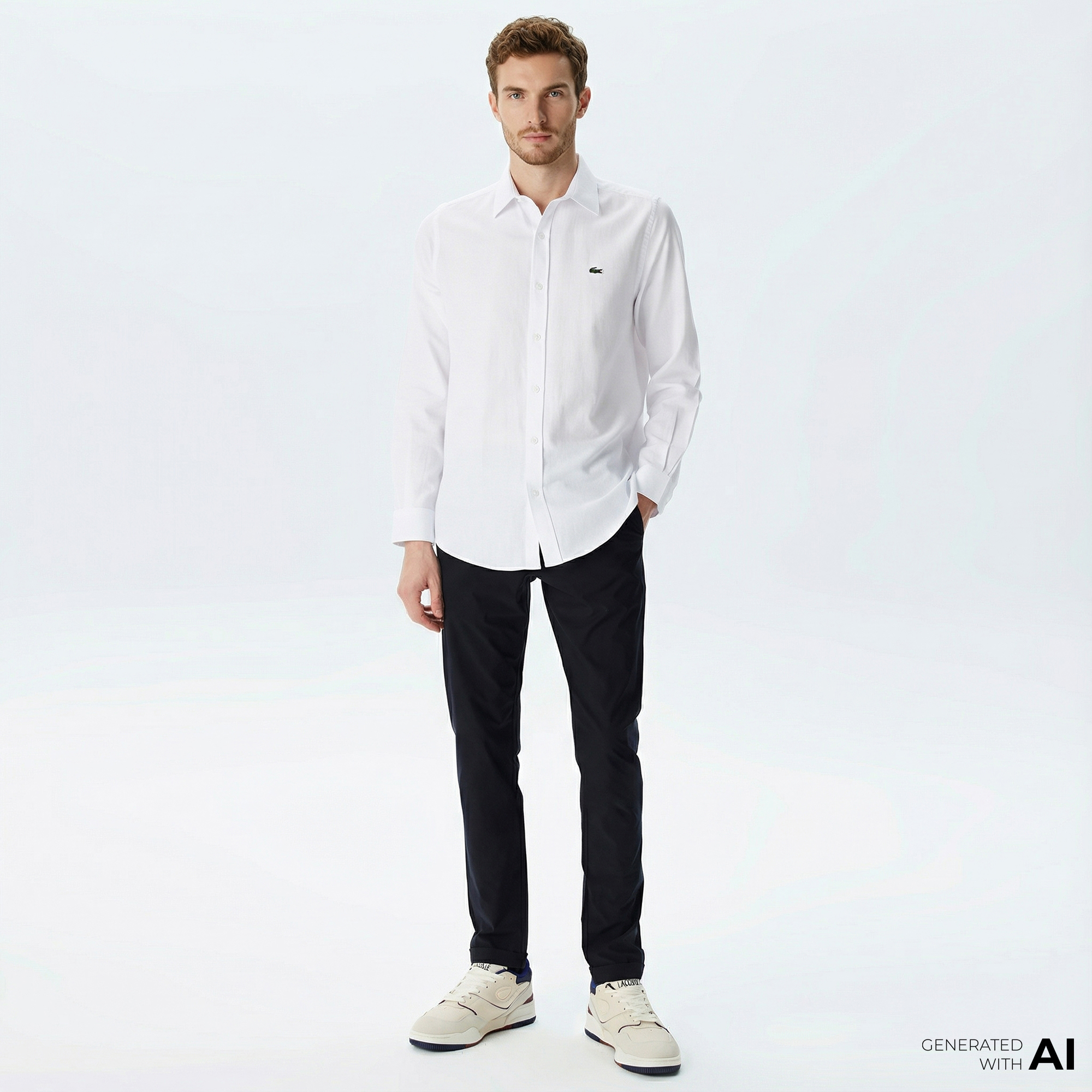  Lacoste Erkek Slim Fit Lacivert Pantolon