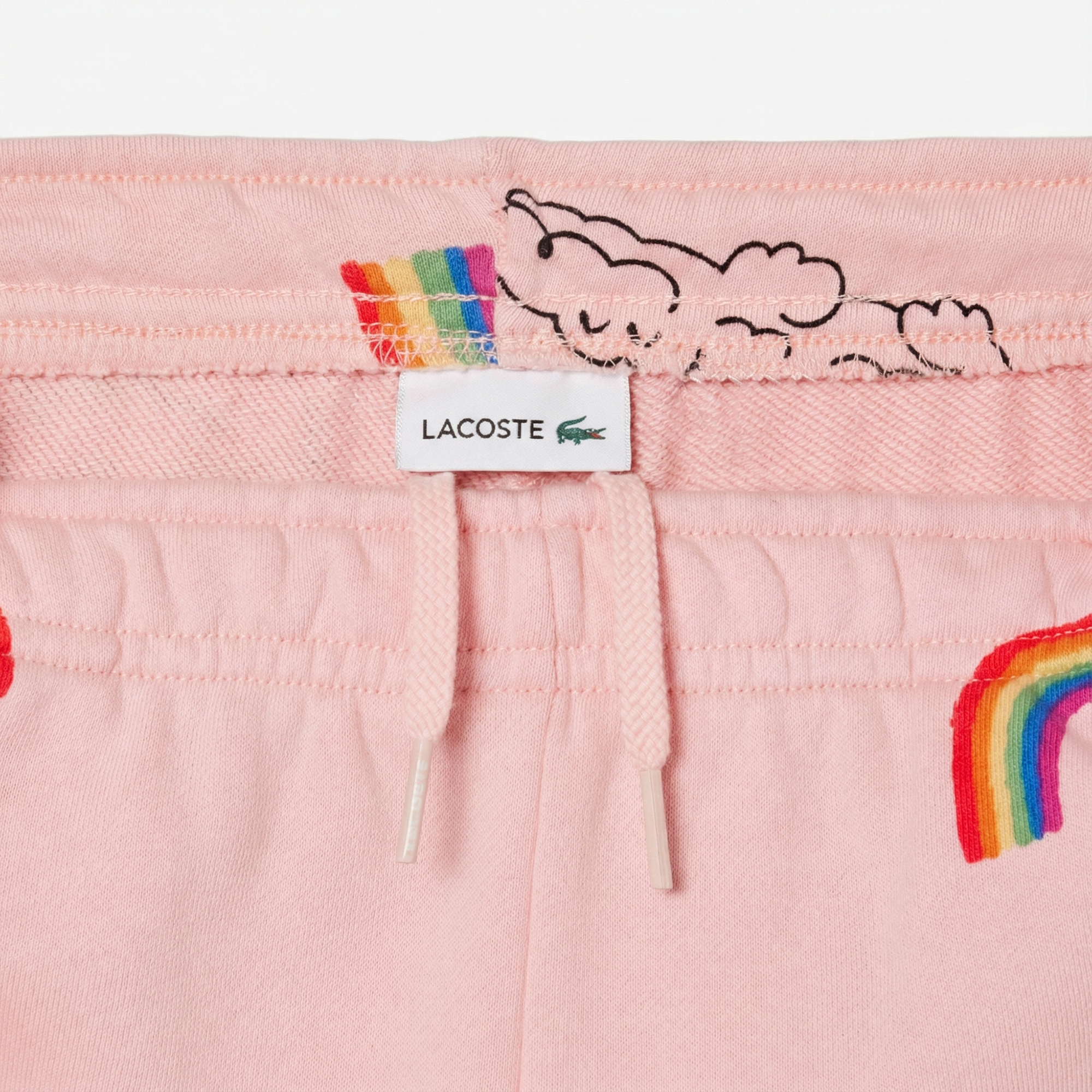 Lacoste Çocuk Desenli Pembe Şort
