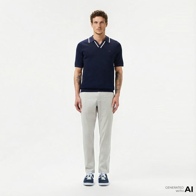  Lacoste Erkek Slim Fit Gri Pantolon