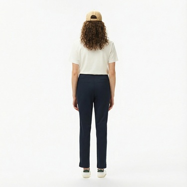  Lacoste Kadın Regular Fit Lacivert Pantolon