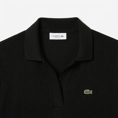  Lacoste Kadın Relaxed Fit Siyah Polo
