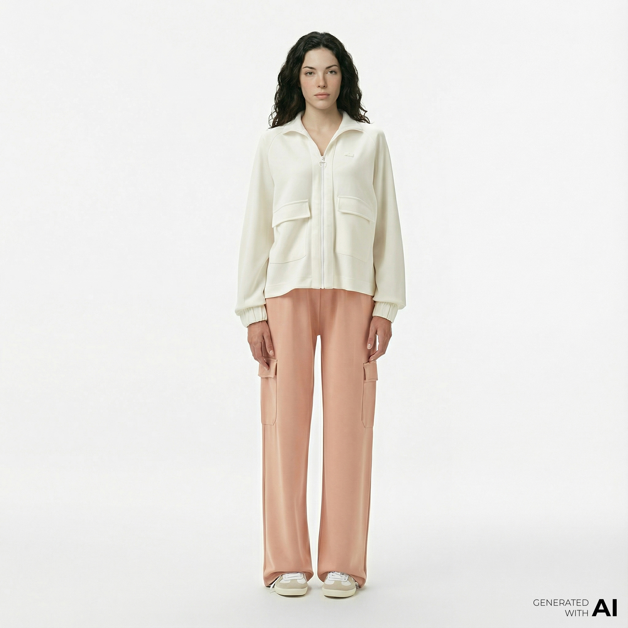  Lacoste Kadın Relaxed Fit Pembe Eşofman Altı