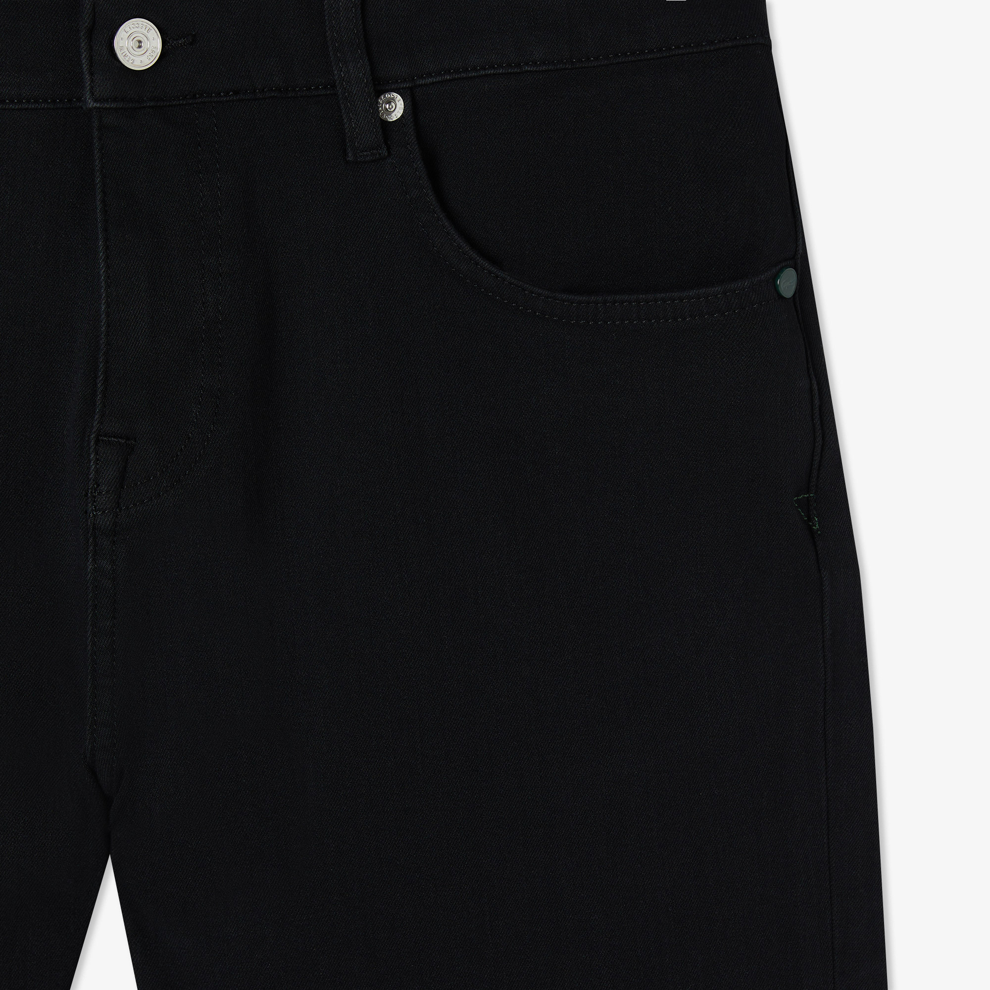  Lacoste Erkek Regular Fit Siyah Jean Pantolon