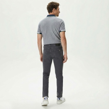  Lacoste Erkek Slim Fit Gri Jean Pantolon