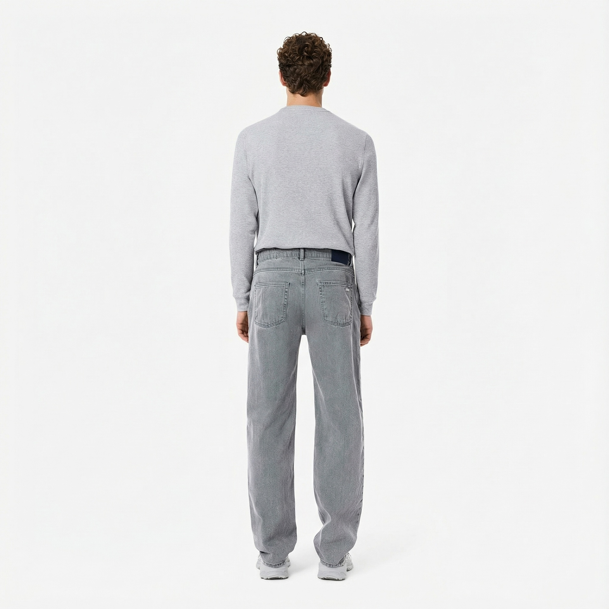 Lacoste Erkek Straight Fit Gri Jean Pantolon