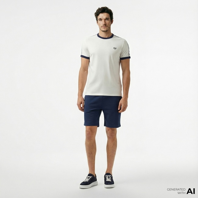  Fred Perry 1952 Sweat Erkek Mavi Şort