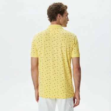  Nautica Erkek Sarı Kısa Kollu Polo Yaka T-Shirt