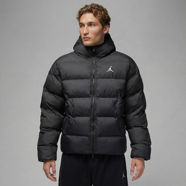  Jordan Brooklyn Puffer Erkek Siyah Mont
