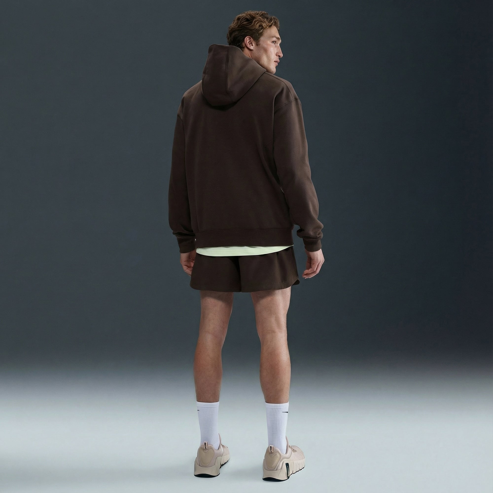 Nike Pro Dri-Fit Midlayer Erkek Kahverengi Hoodie