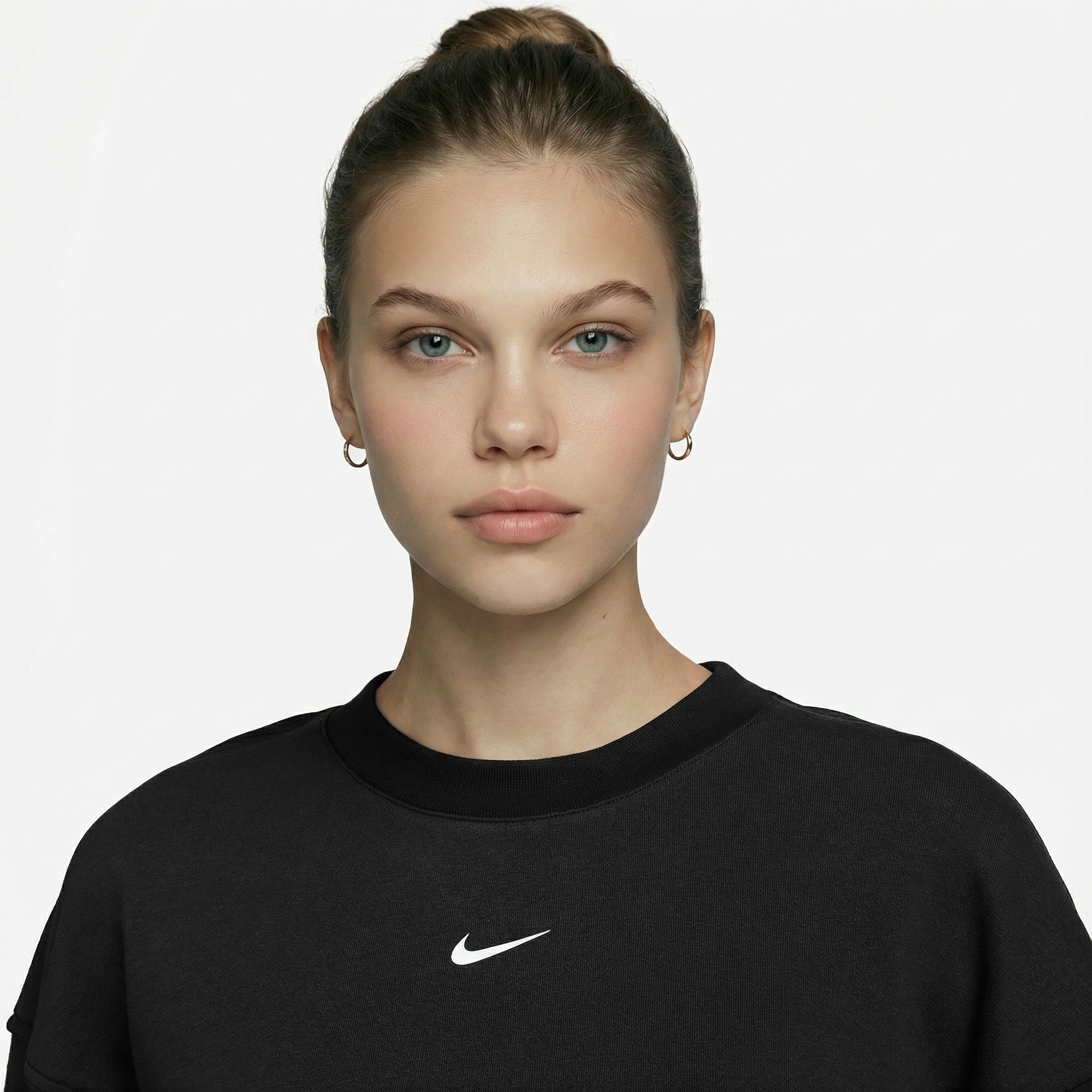 Nike Pro Dri-Fit Fleece Kadın Siyah Sweatshirt