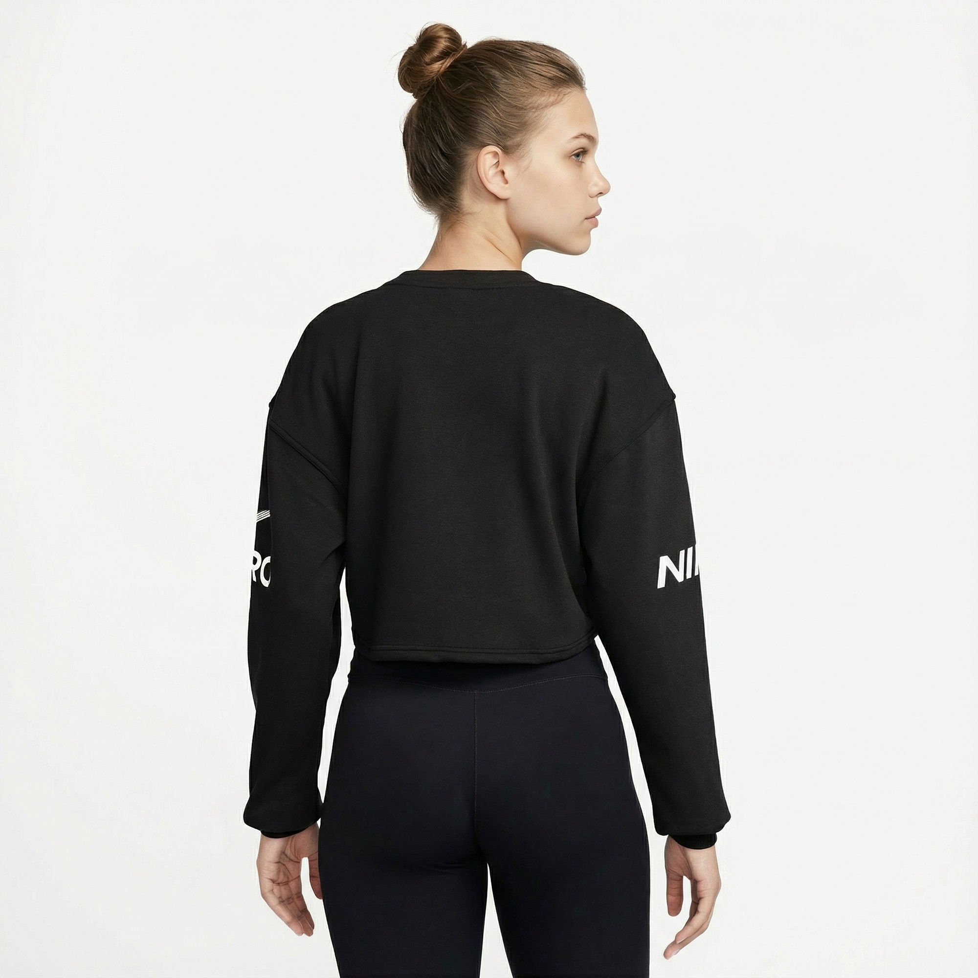 Nike Pro Dri-Fit Fleece Kadın Siyah Sweatshirt
