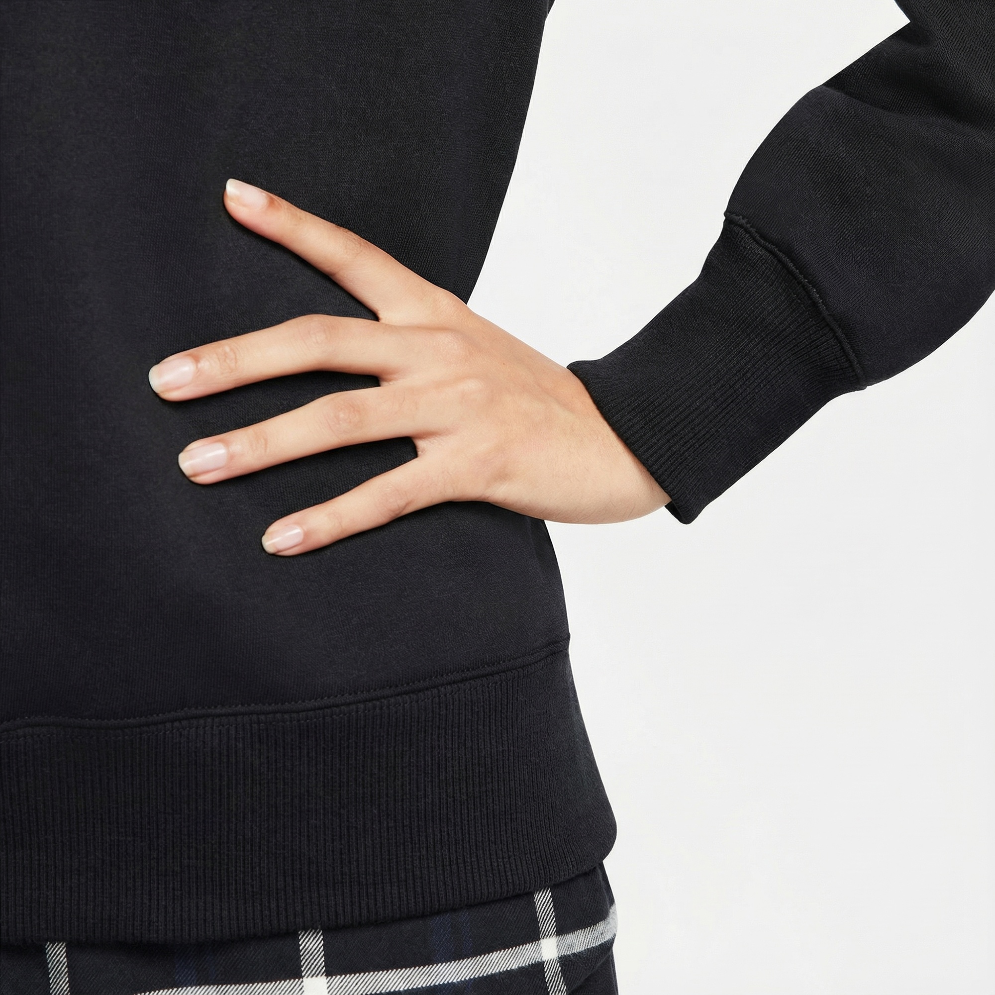 Nike Sportswear Phoenix Fleece Kadın Siyah Sweatshirt