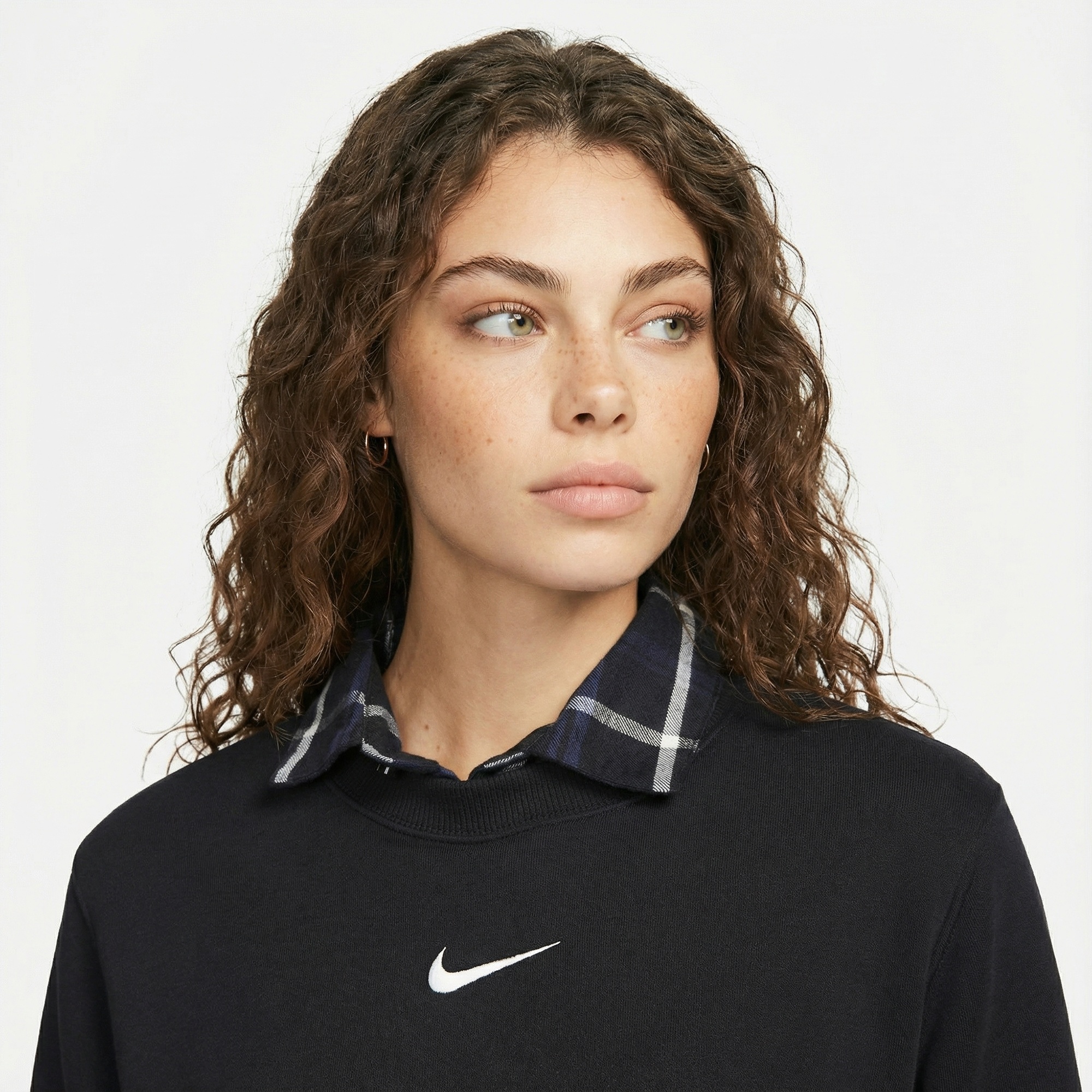 Nike Sportswear Phoenix Fleece Kadın Siyah Sweatshirt