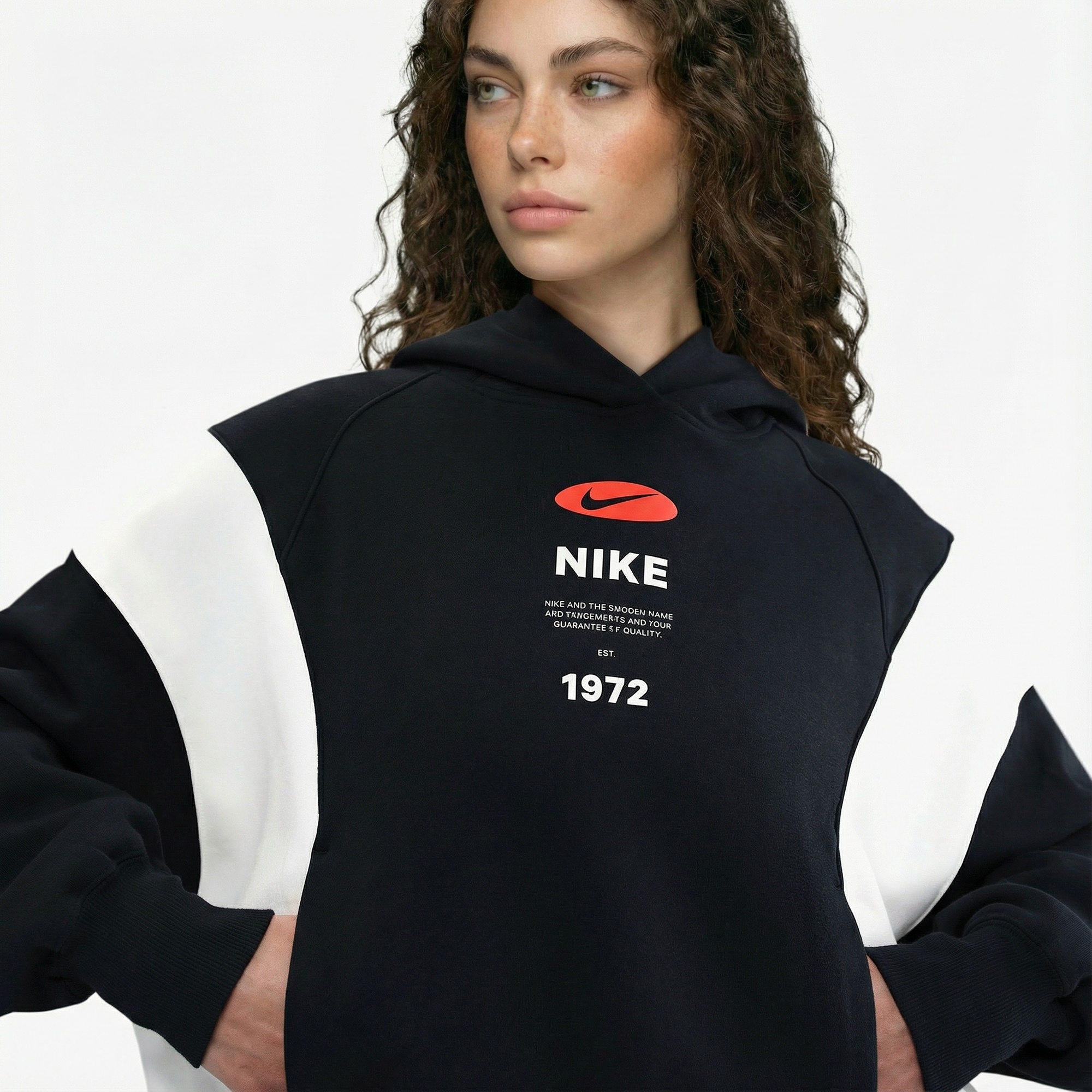 Nike Sportswear Phoenix Fleece Kadın Siyah Hoodie