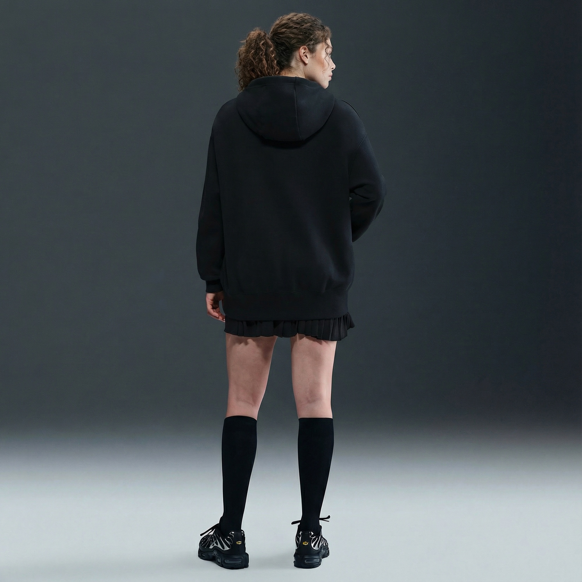 Nike Sportswear Phoenix Fleece Kadın Siyah Hoodie