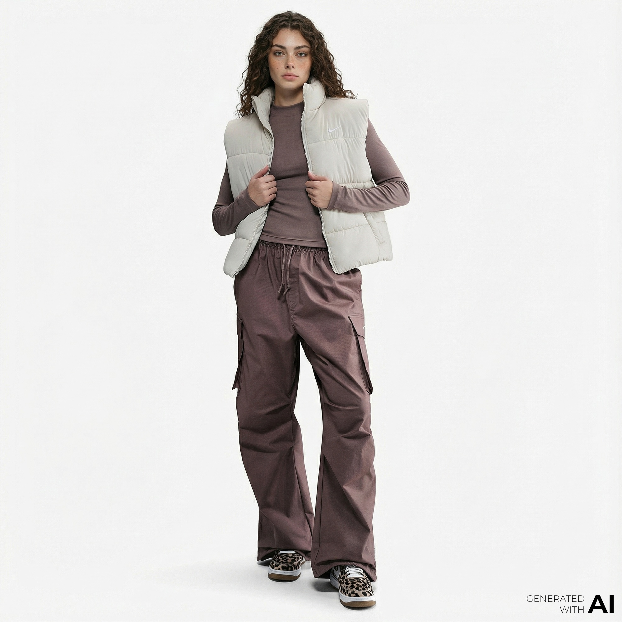 Nike Sportswear Classic Puffer Kadın Beyaz Yelek