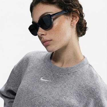  Nike Sportswear Phoenix Fleece Kadın Gri Sweatshirt