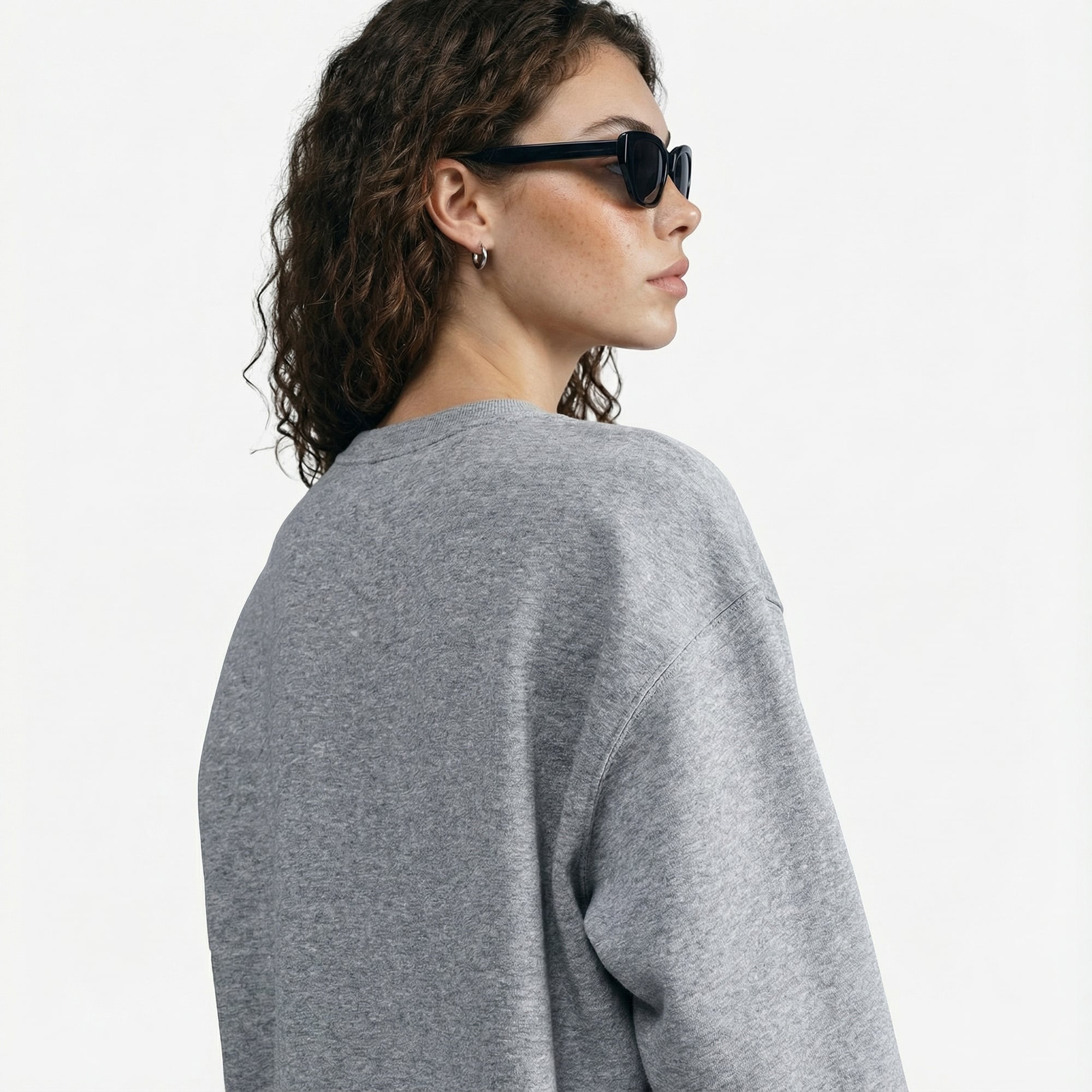 Nike Sportswear Phoenix Fleece Kadın Gri Sweatshirt