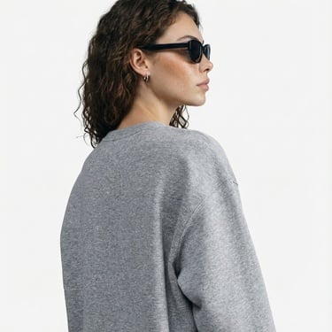  Nike Sportswear Phoenix Fleece Kadın Gri Sweatshirt