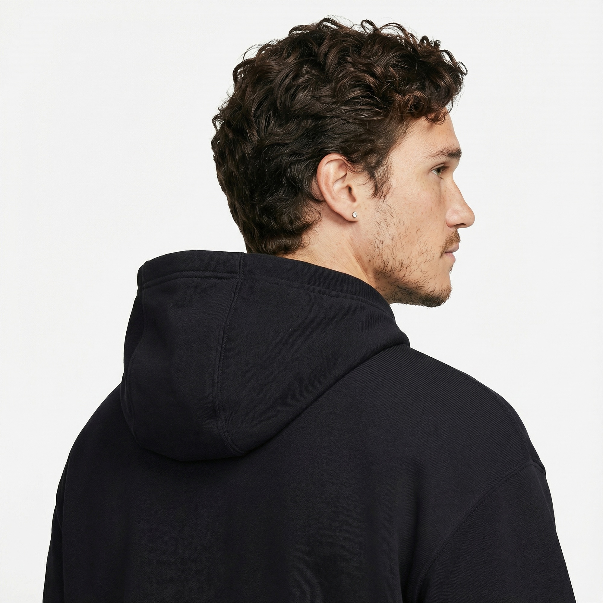 Nike Club Fleece Erkek Siyah Hoodie